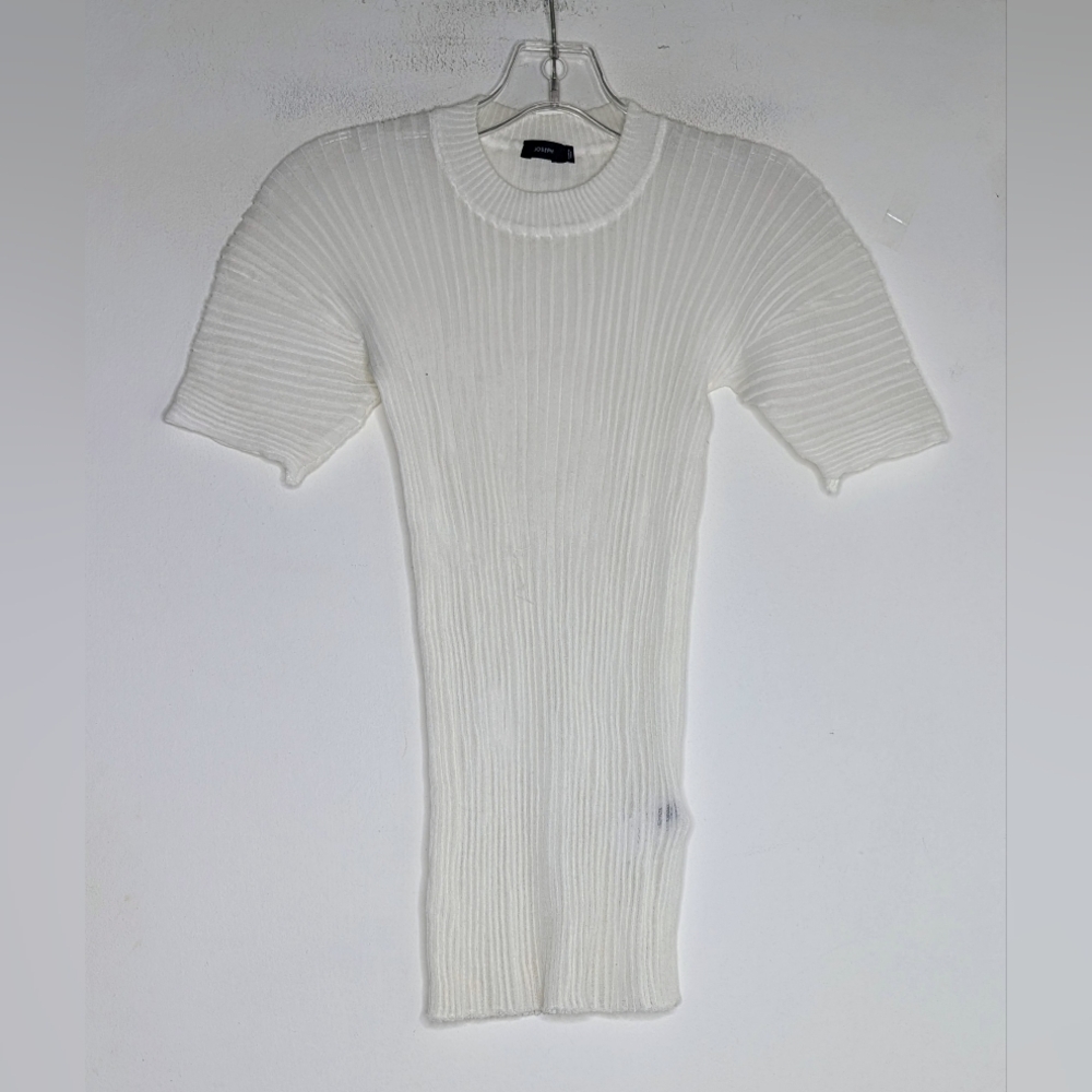 JOSEPH Transparent Rib Short Sleeve Top - Picture 1 of 4